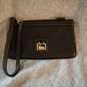 Dooney & Bourke Black Leather Wristlet